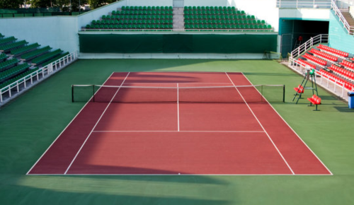 synthetic tennis court