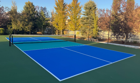 synthetic acrylic pickleball court materials